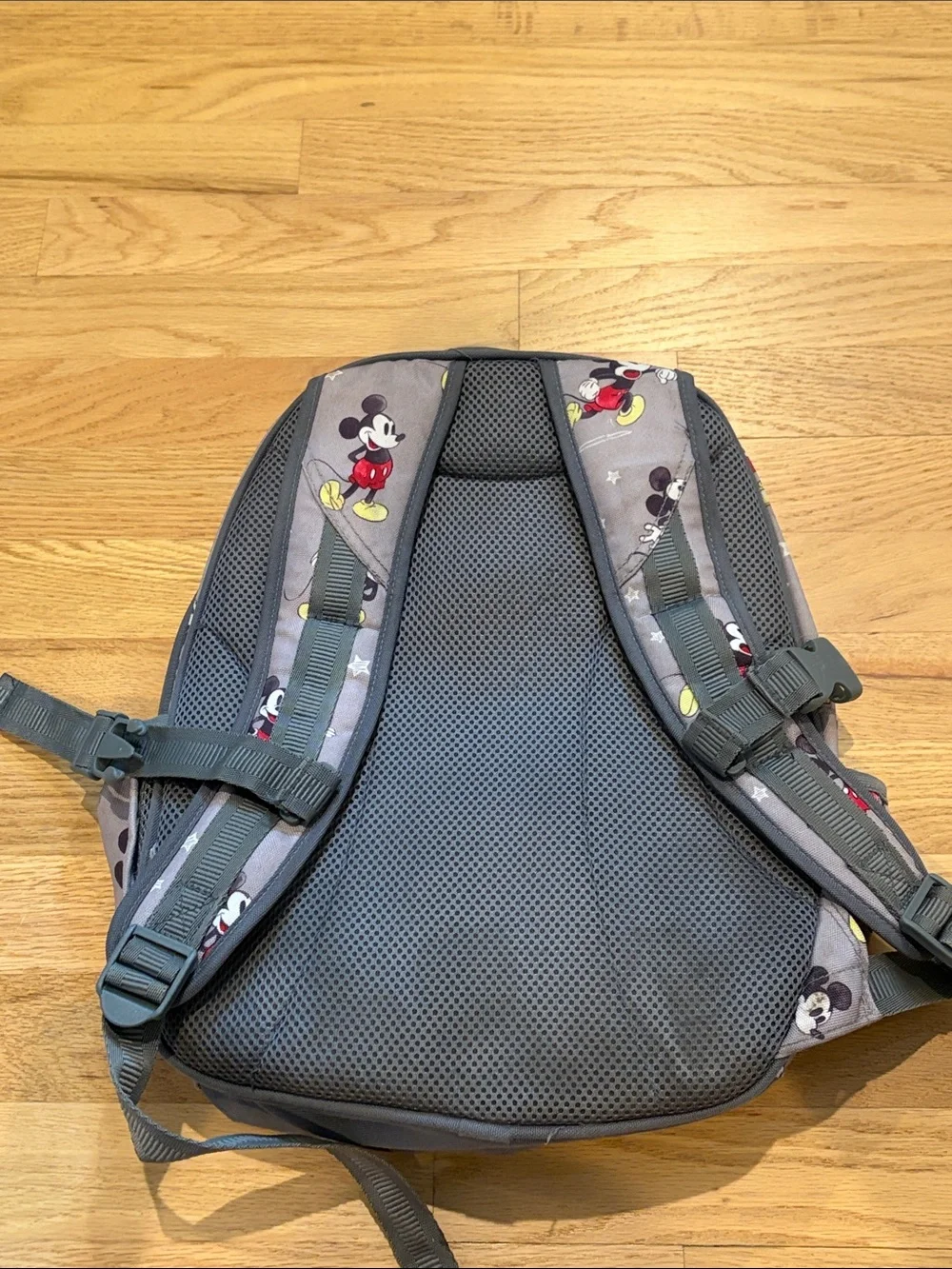 Pottery Barn Kids Gray Mickey Mouse Backpack, Small